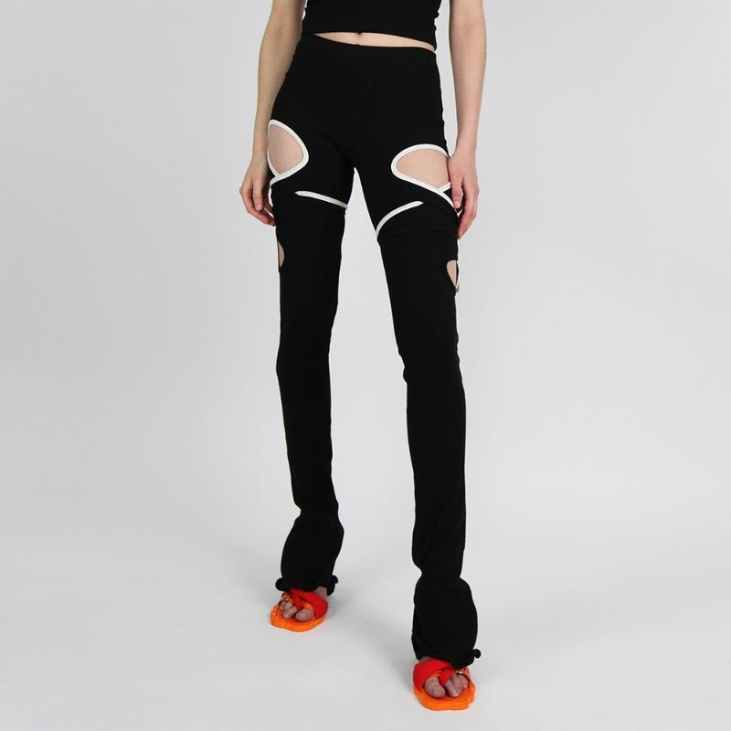 [OTTOLINGER : 오토링거] Lounge rib wrap leggings black