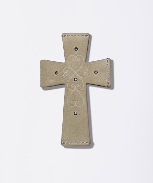 Cross Suede Strap Wallet Raw