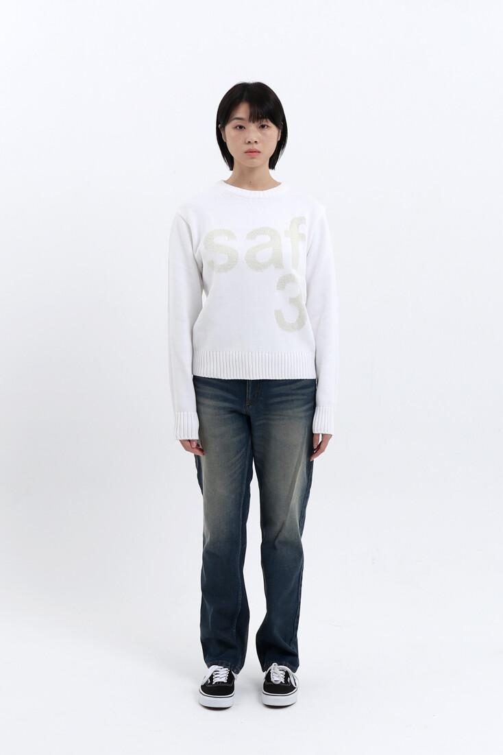 1/2 BASIC SAFARI KNIT (WHITE)