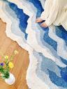 수심 Wave Blue Rug 여름 러그 파도 바다 물결 감성 풍경 대형 카펫 거실