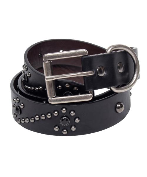 스터드 비즈 벨트 [ALL BLACK]