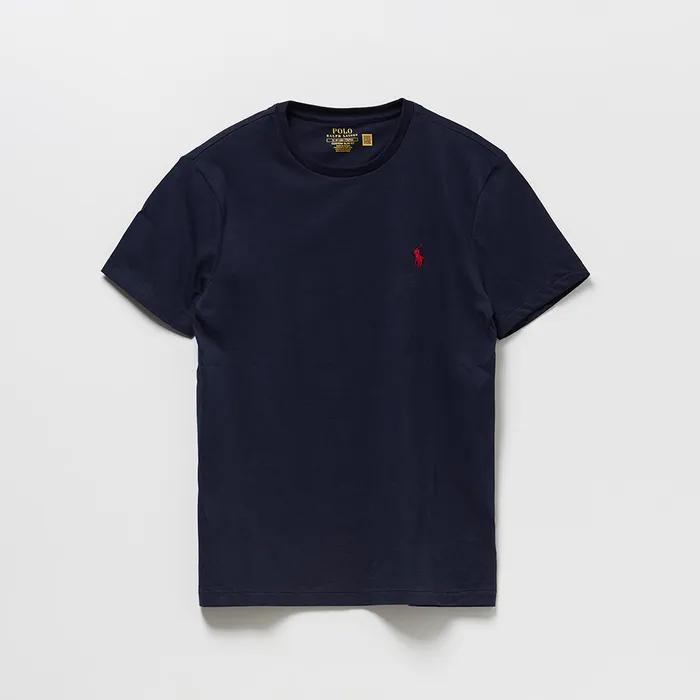 커스텀 슬림 크루넥 티셔츠 (NAVY-410)