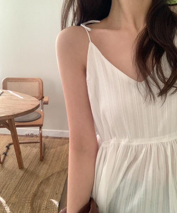 리얼코코 [레이어드나시💗/made] 모룬 리본 뷔스티에 블라우스 (3color)