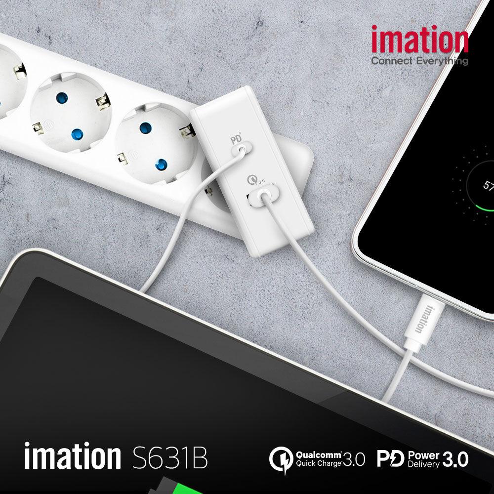 이메이션 USB-PD/QC3.0 63W 2포트 충전기 S631B
