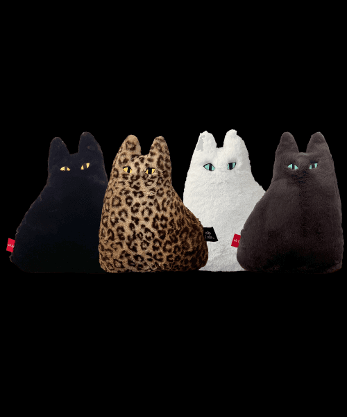 살찐 고양이 쿠션 빅 (4 colors)