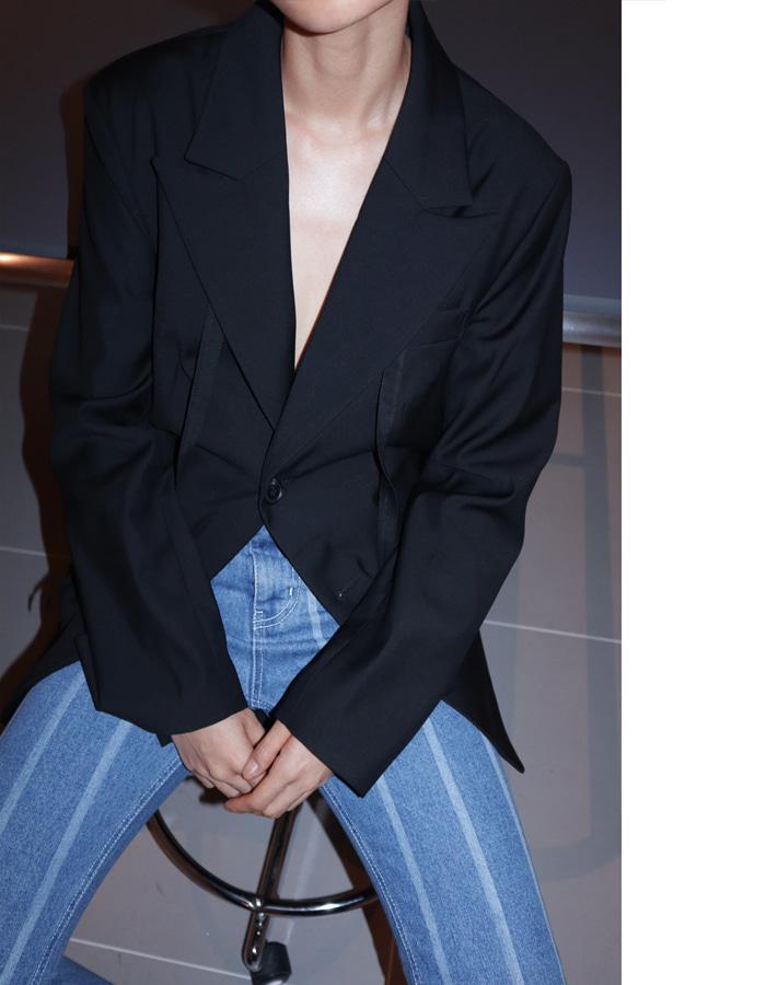 [CMNM COLLECTION] STRAP JACKET (BLACK)