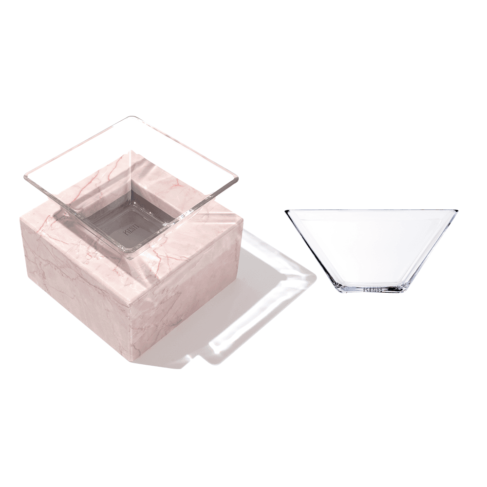 [glass bowl 추가 증정] Peony Blush Marble Dining Bowl