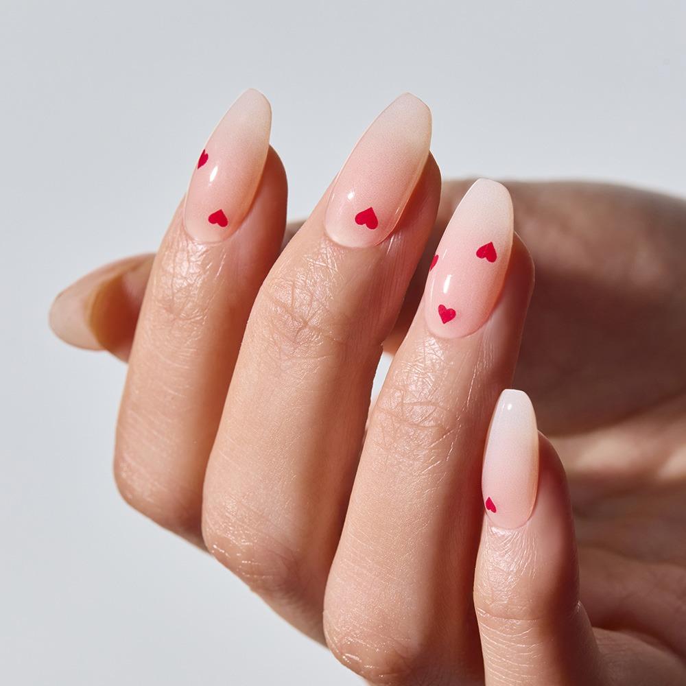 N 미니 하트 네일