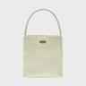 REGULAR LOGO SATIN MINI BAG cream