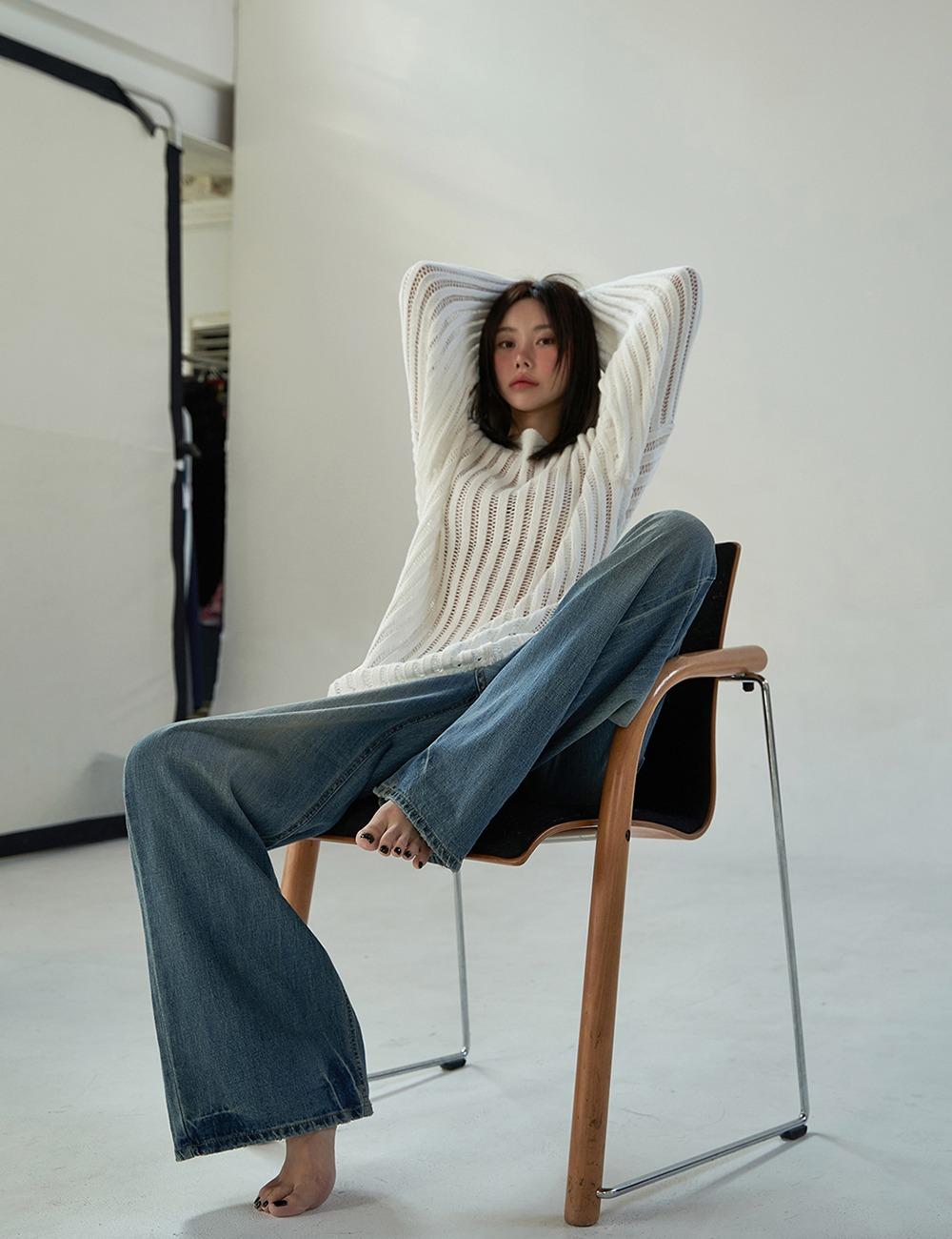 24SS 그물 스카시 니트  2color