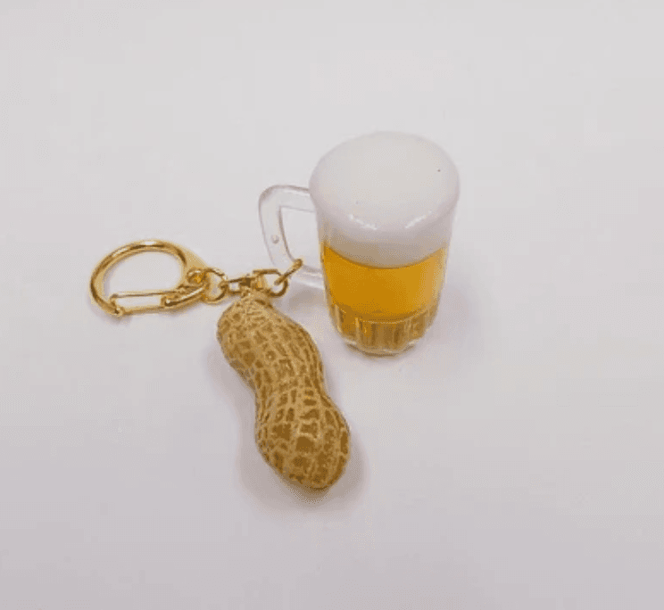 Fake Food Japan - Beer & Peanut Keychain