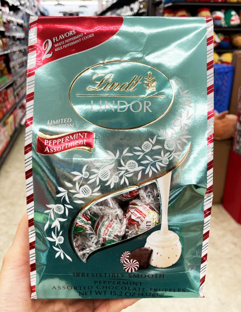 린트 린도르 화이트 초콜릿 밀크 초콜릿 페퍼민트 대용량 크리스마스 홀리데이 한정판 2가지맛 432g