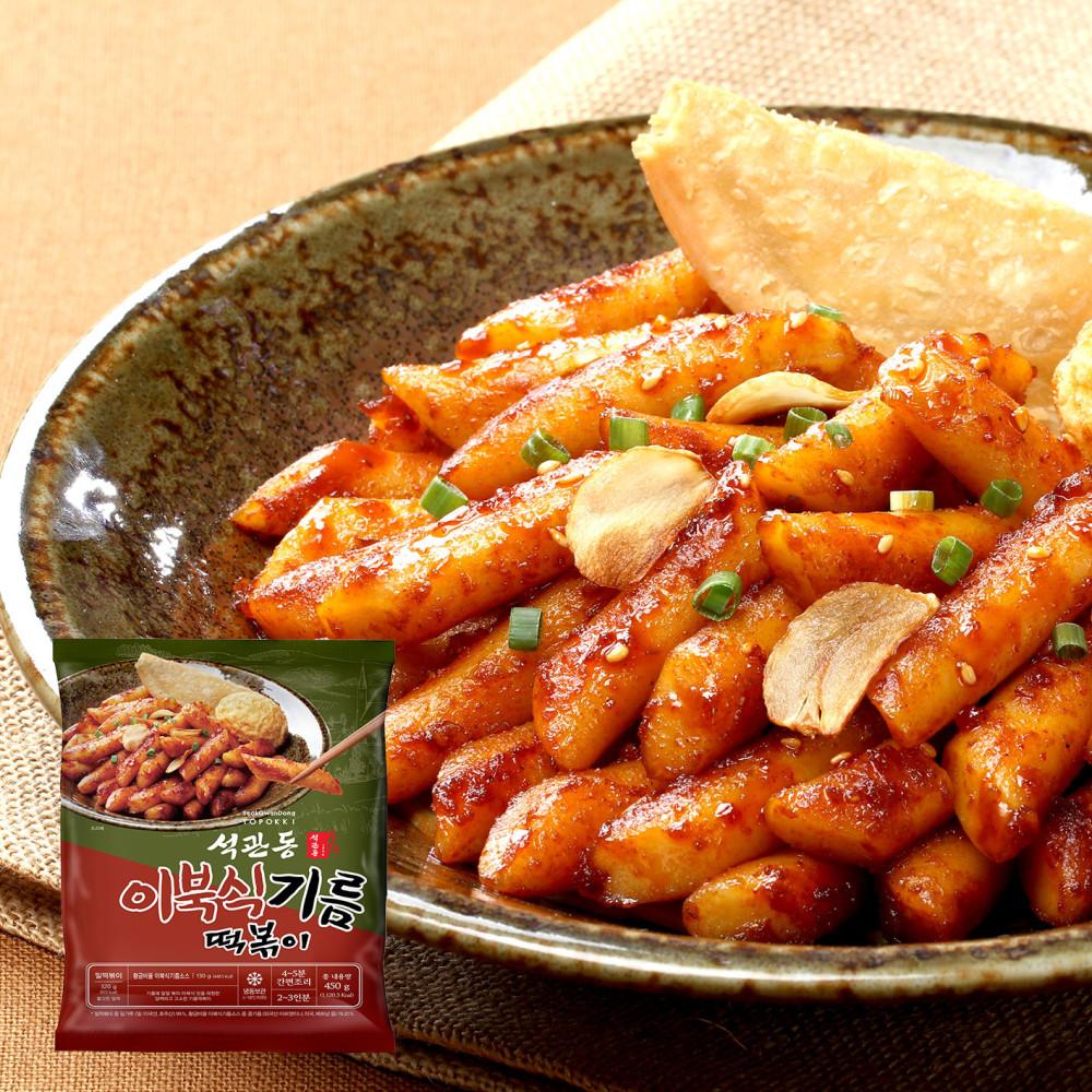 석관동 기름떡볶이 1팩 밀떡 떡볶이 밀떡볶이 분식