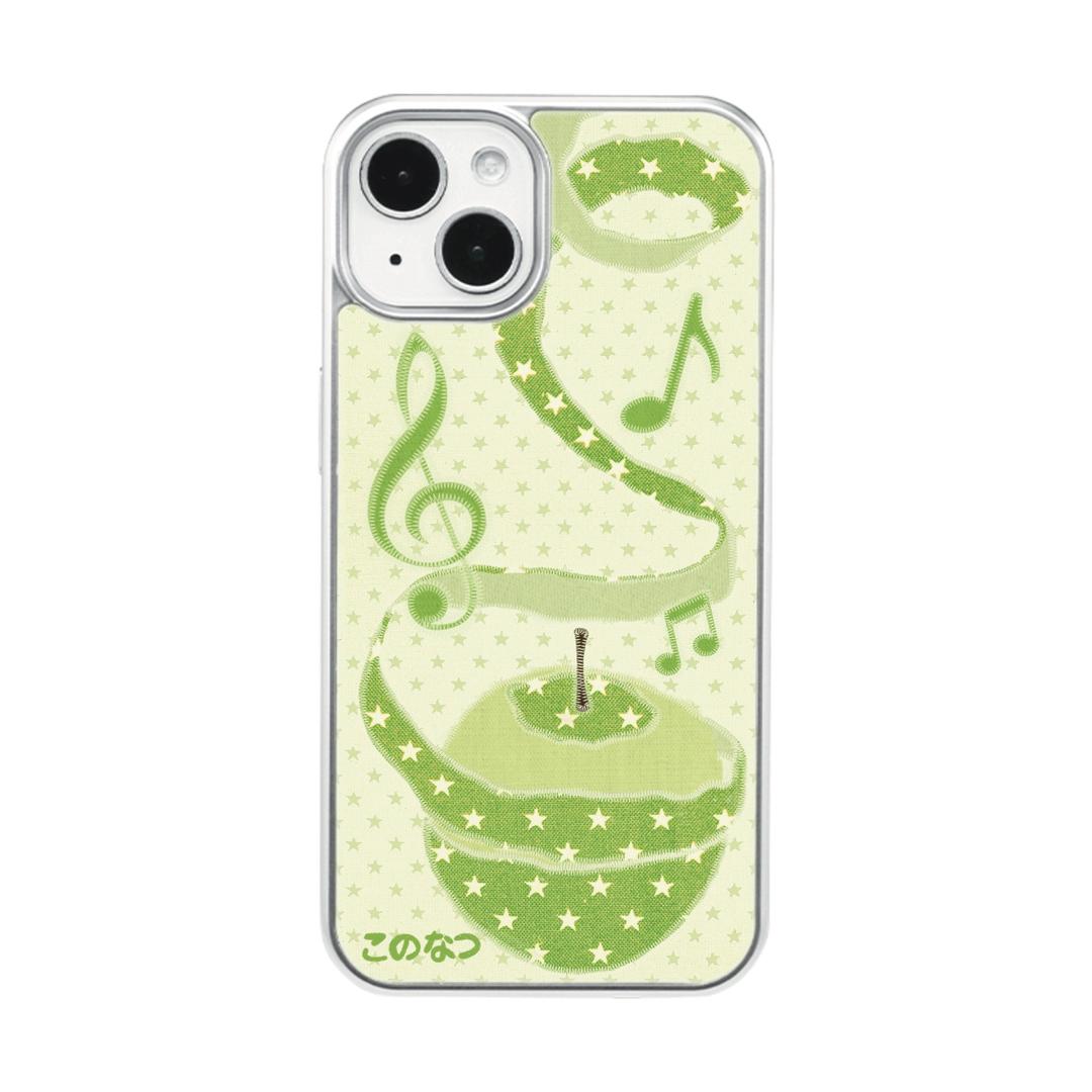 코노나츠 [코노나츠 자체제작] Green apple pop!🍏🎶  에폭시 범퍼 케이스 / 실버 에폭시 범퍼 케이스 /  글라스 범퍼 케이스 / 글라스 맥세이프 범퍼 케이스