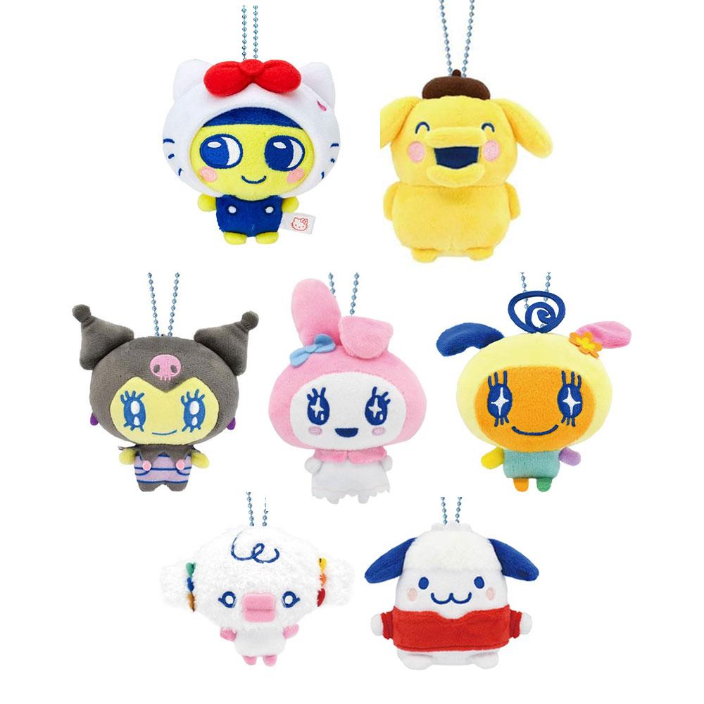 데일먼슬리 (당일발송,정품) 다마고치 유니 산리오 캐릭터즈 콜라보 마스코트 인형 미미치 메로디치 쿠치파치 우사하나 폼폼푸린 포차코 코기뭉 인형 키홀더 키링