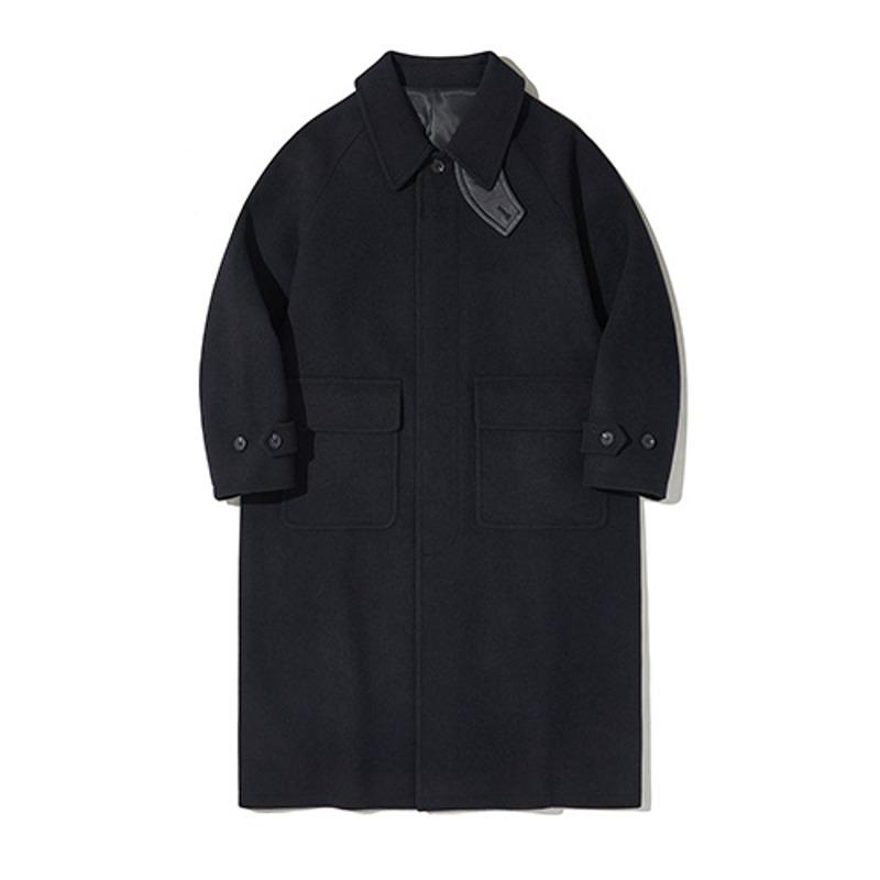 히티드울 발마칸 코트(Wool 60)_네이비