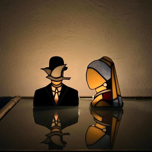 스테인드글라스 명화 캔들홀더 티라이트 선물