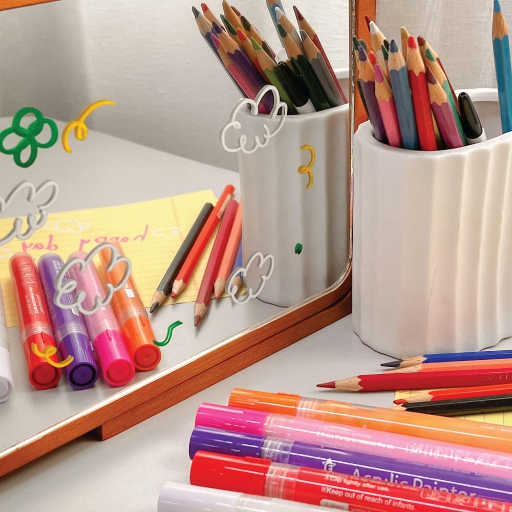 고급 거울펜 아크릴펜 유리 글라스 드로잉 펜 와인잔낙서