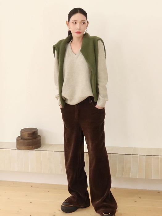 시티 코듀로이 와이드 팬츠_2COLORS