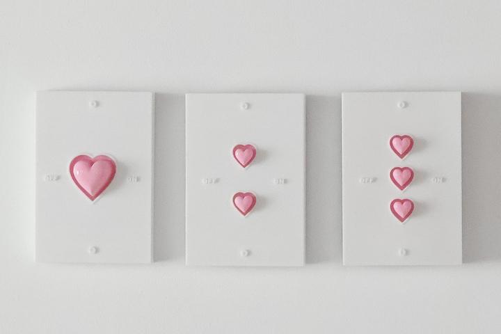 HEART SWITCH COVER (PINK)ㅣ스위치 커버