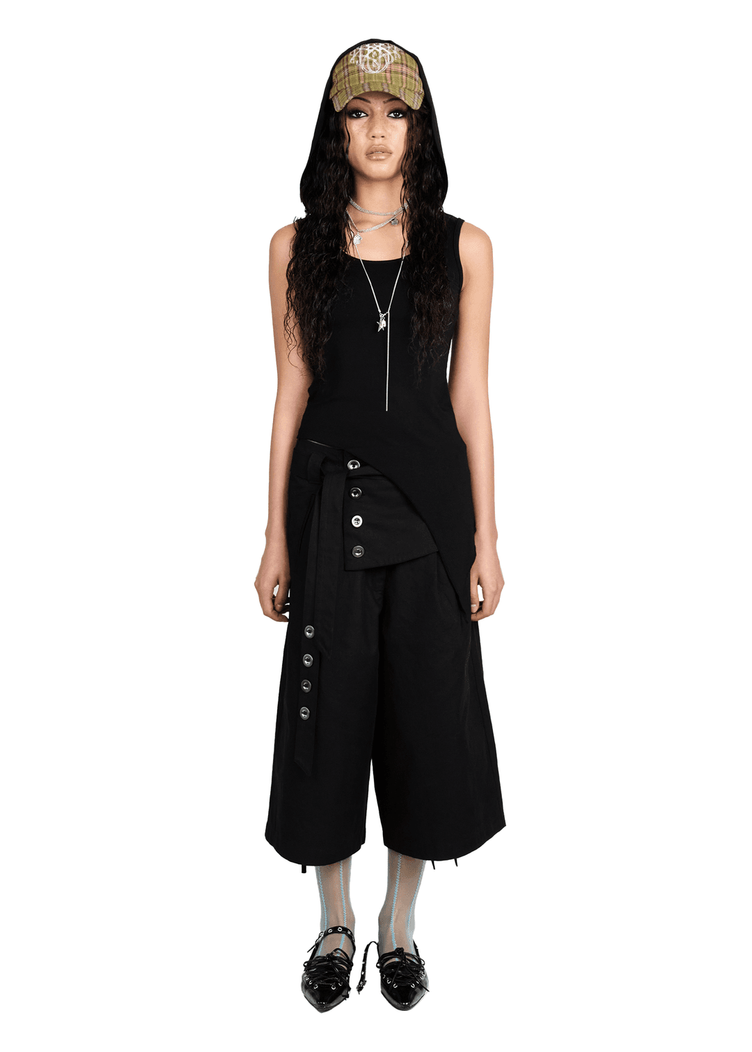 WRAP BELT SHORT IN BLACK