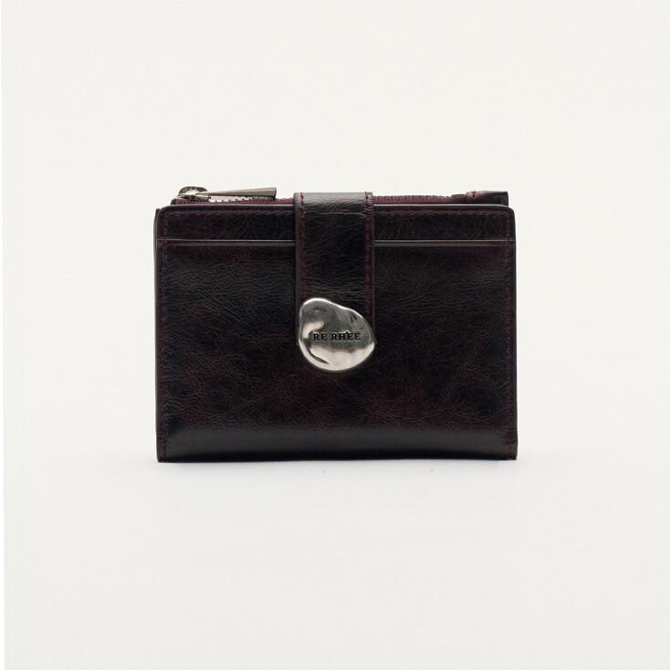 BRIDGE CARD WALLET RED BROWN