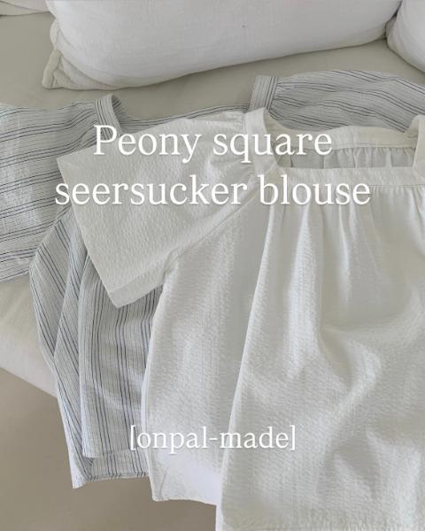 [onpal-made] 피오니 시어서커 블라우스 (2 colors)