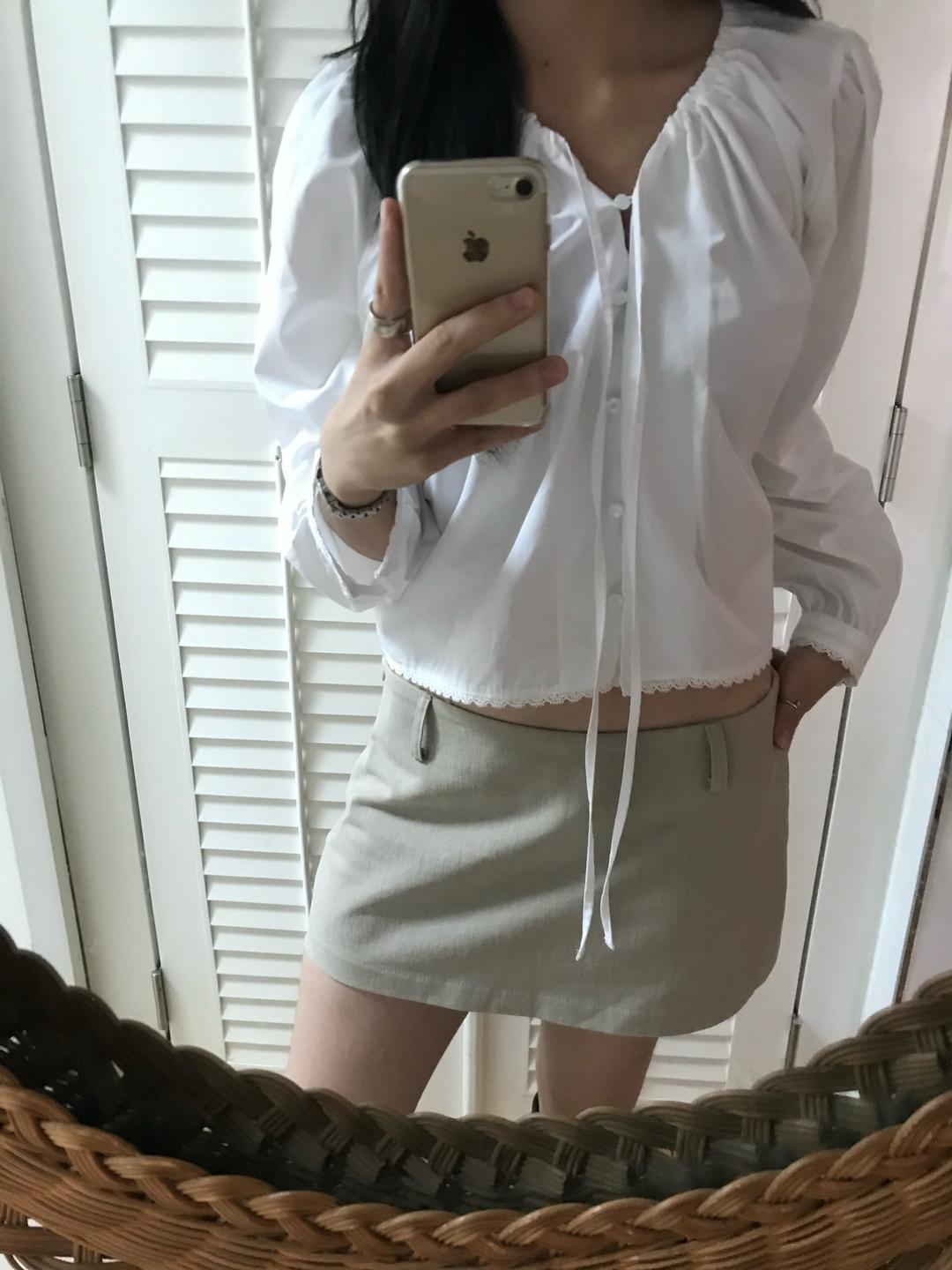 basic low skirt pants