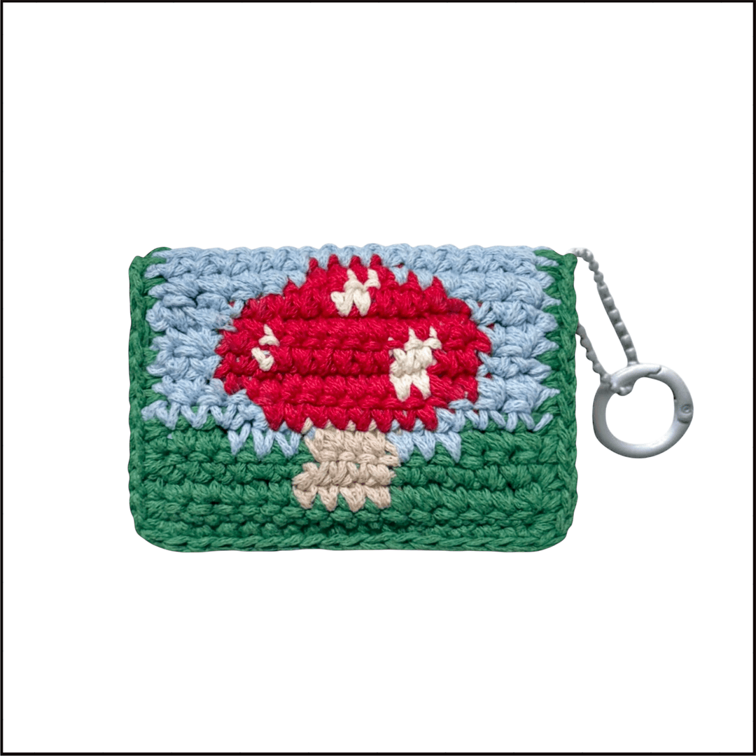 mushroom wallet (red)