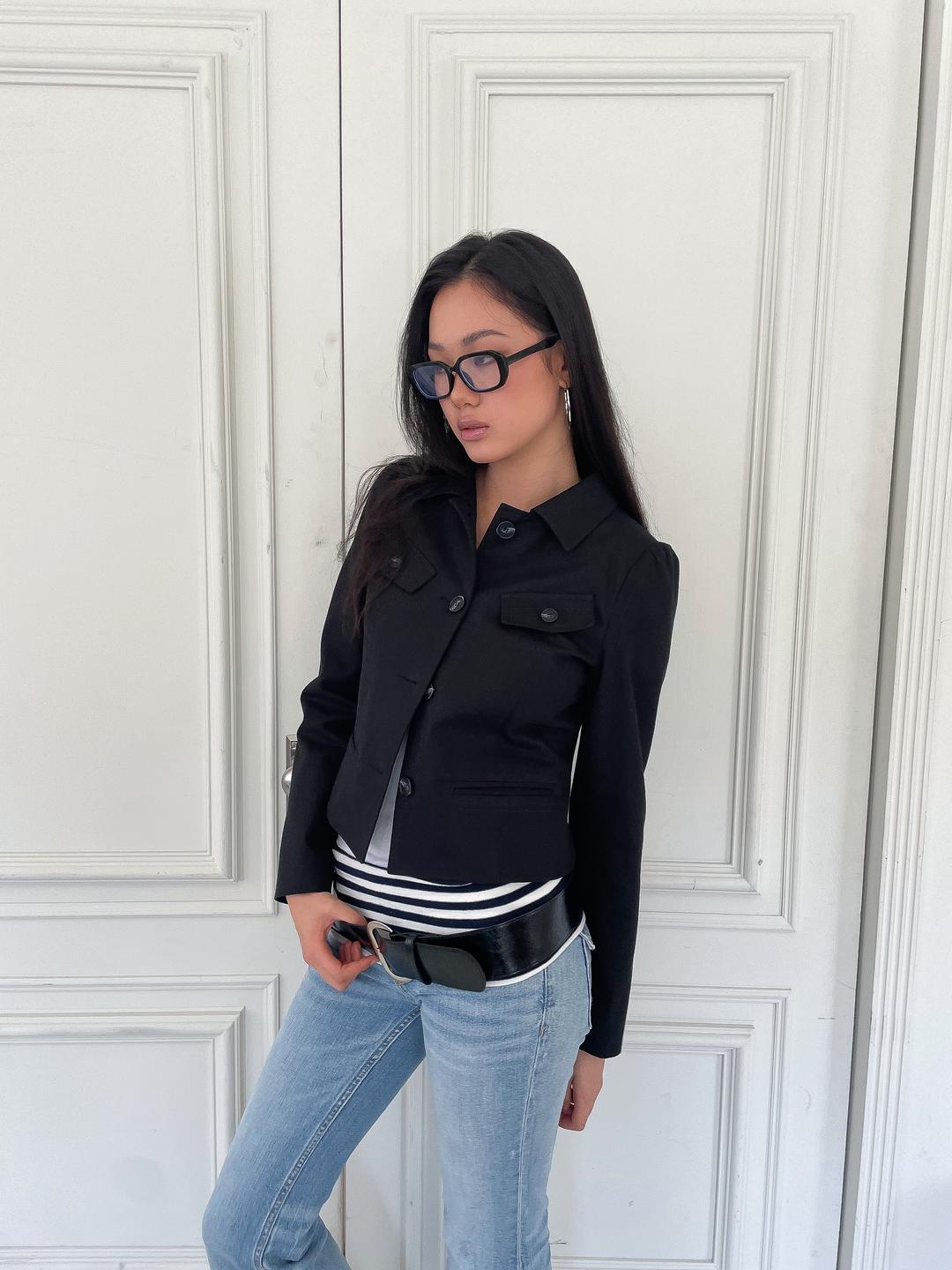 Puff Sleeve Jacket (black)