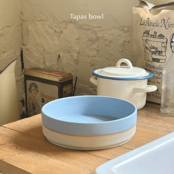 Tapas Bowl (Half sky blue / 2sizes)