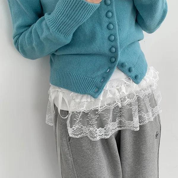 레이어드 랩 스커트