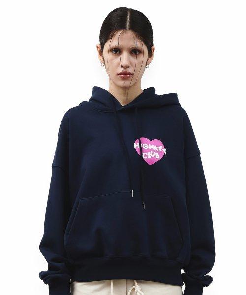 love 후드[네이비]