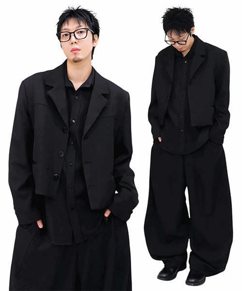 컨템포러리 셋업 크롭 블레이저