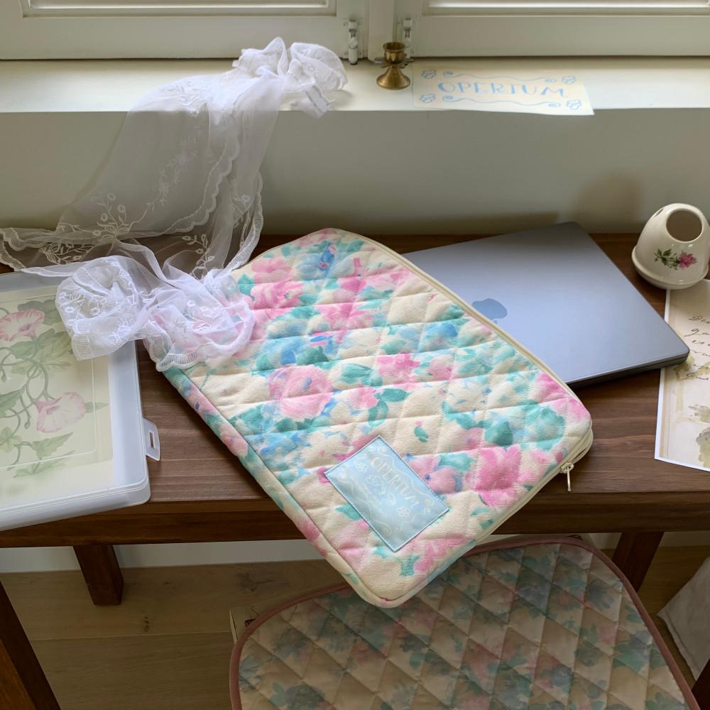 cherry rose quilting pouch