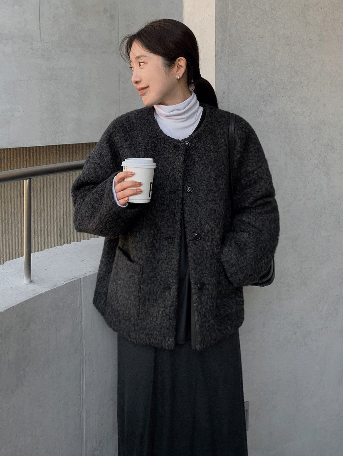 nuvy round jacket (2color) 누빔안감, 주문폭주! 순차발송