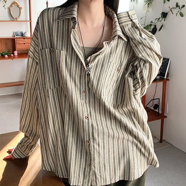 무드 기모 스트라이프 nb 2color
