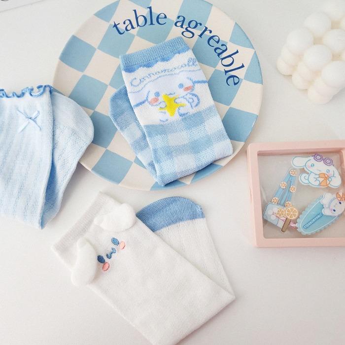 [6/10]입고예정시나모 쿨 socks&hairpin set