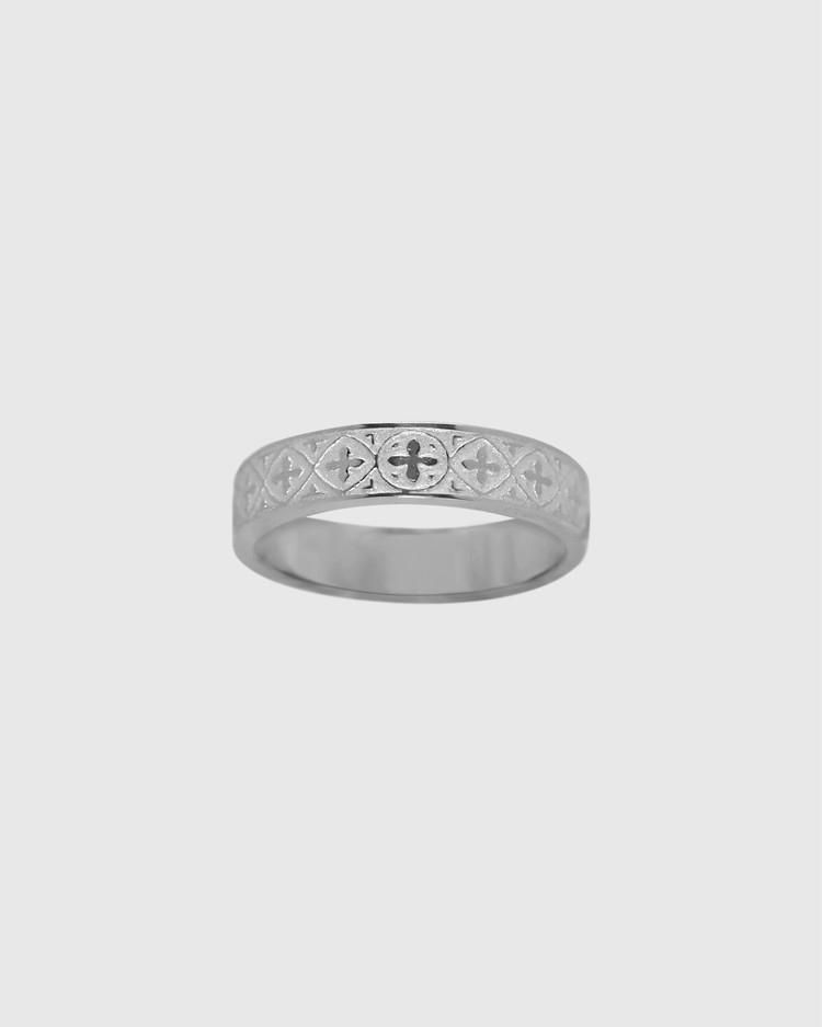 Gothic pattern etching couple ring 고딕 패턴 에칭 커플링(여성용)