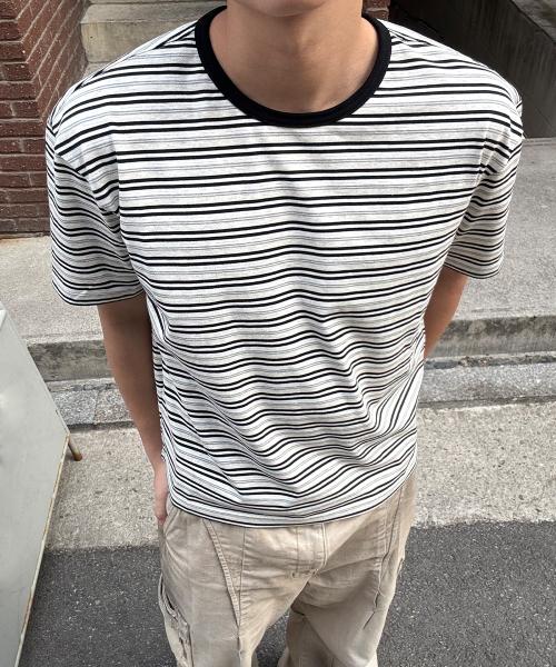 스테디 스트라이프 크롭 티셔츠 : 3컬러