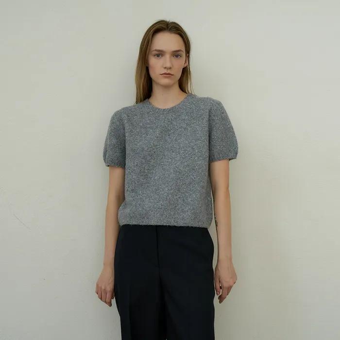 8차 리오더_Alpaca Round Knit_Gray