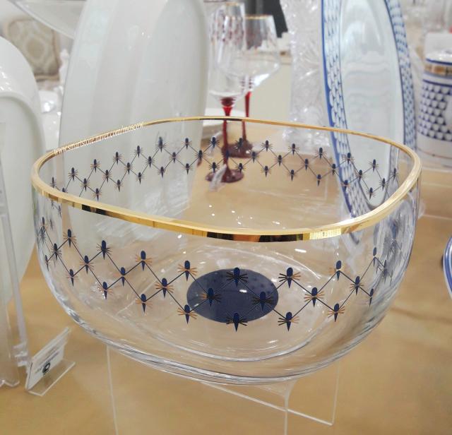 LOMONOSOV 로모노소프 글라스 코발트넷 유리샐러드볼 1.8리터