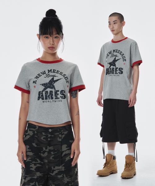 VINTAGE STAR TEE GREY