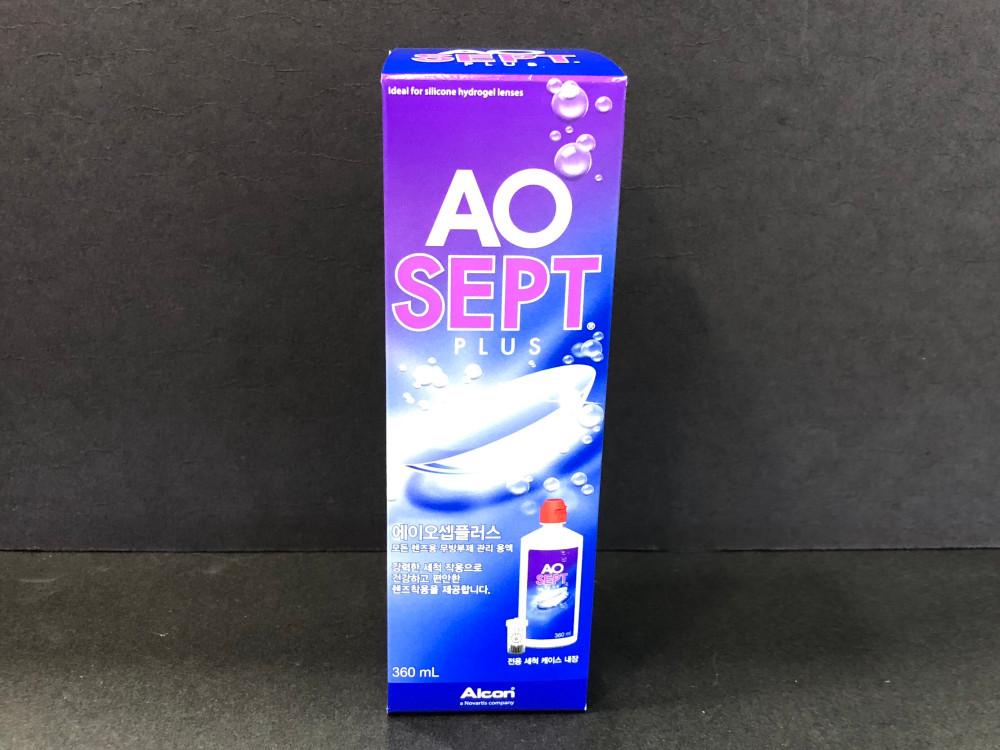 에이오셉 플러스 렌즈 세척액 360mL / AOSEPT / 무방부제관리용액