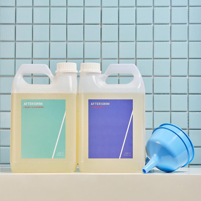 애프터스윔 수영장 샴푸/바디클렌저 리필 2000ml - 수영샴푸 수영장 염소