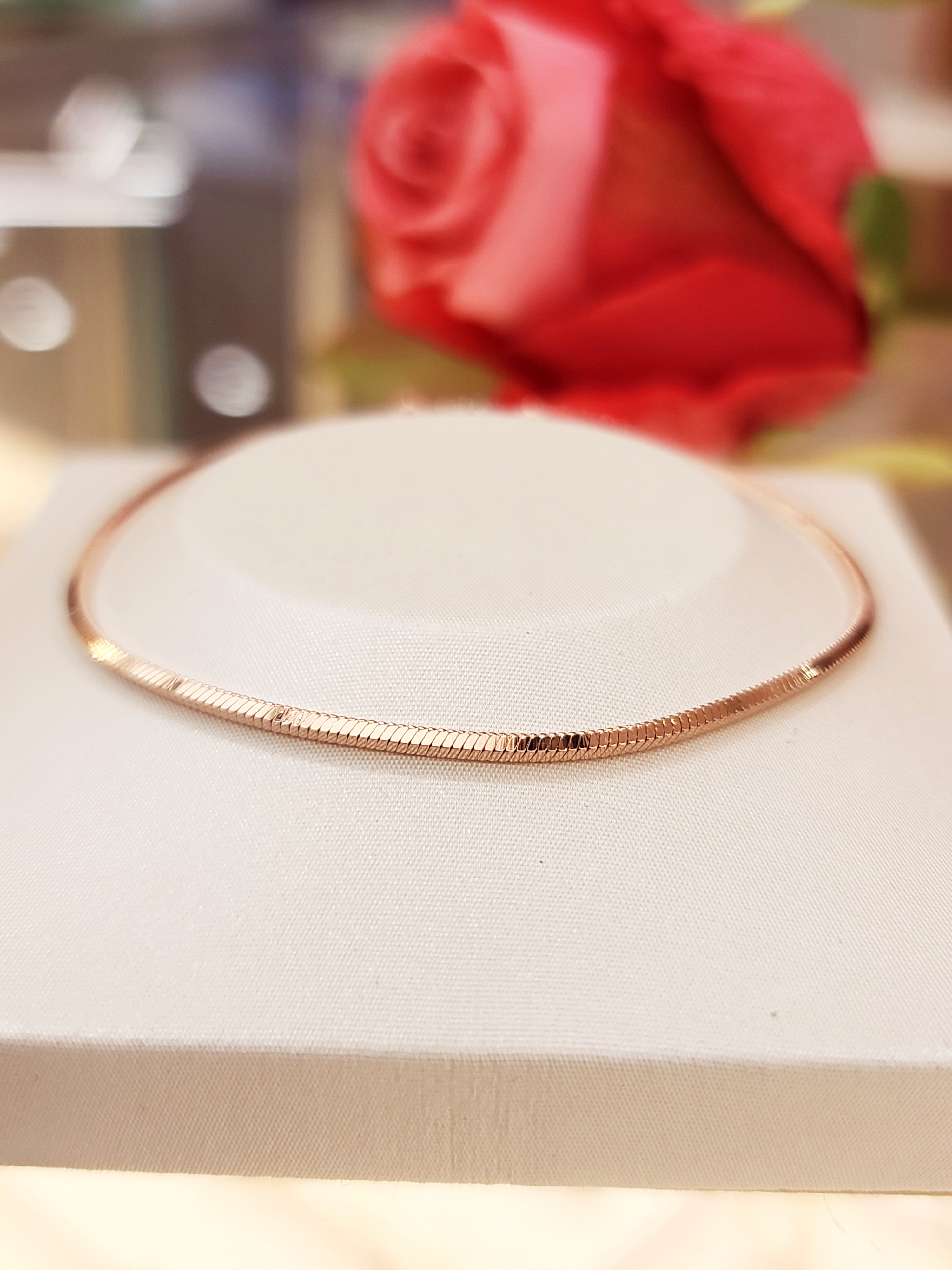 미니골드 14K 실크 볼드 팔찌 BHNS4001