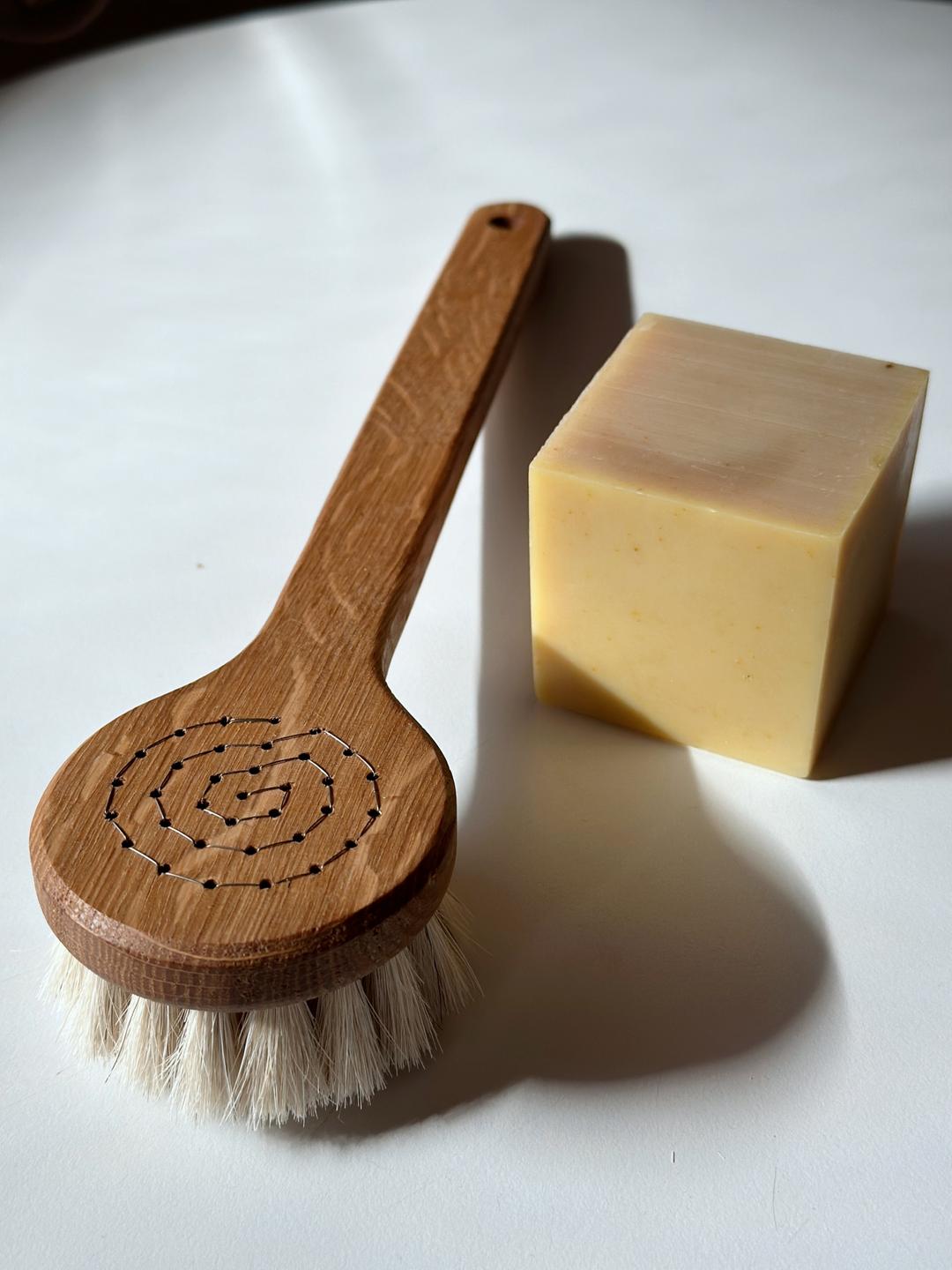 로비사 목욕 브러쉬 핸들형