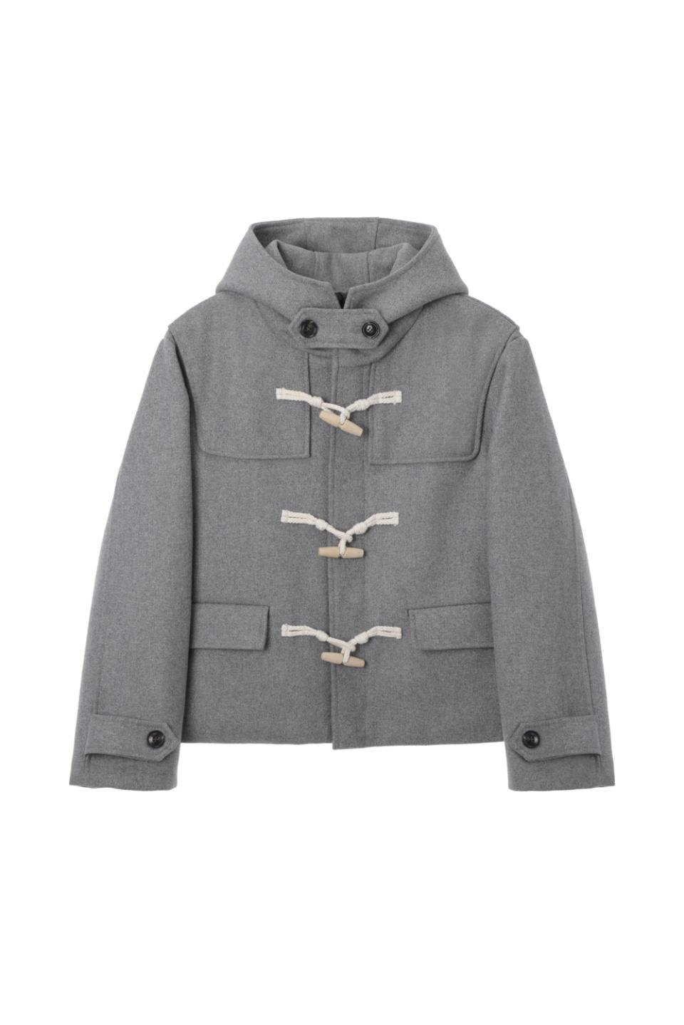 Duffle Half Coat, GRAY (Wool 50)