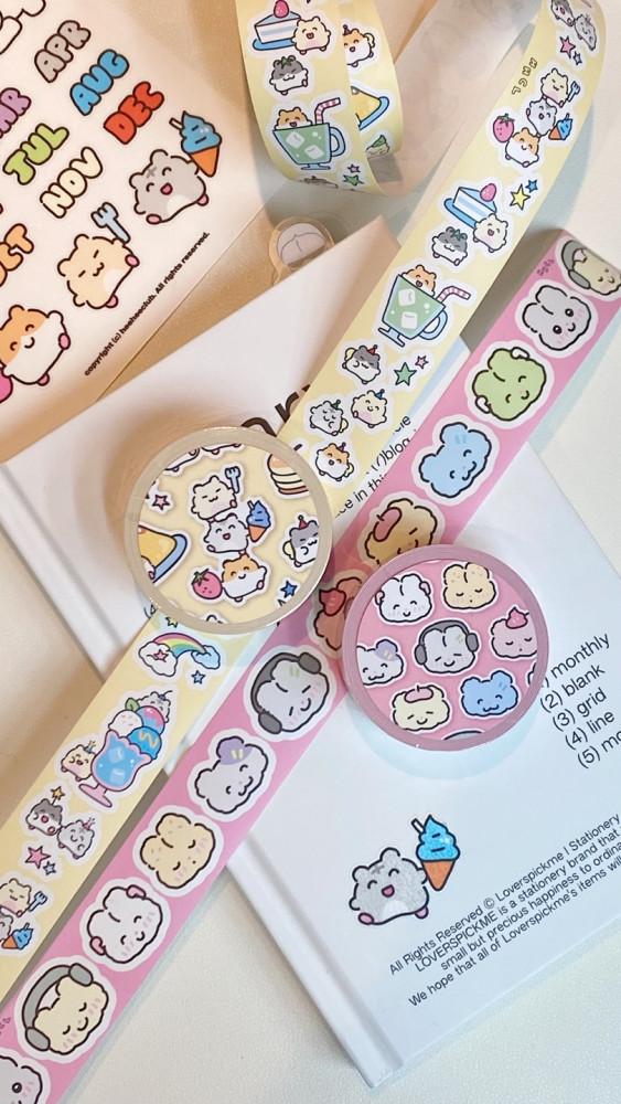 [NEW] 키스컷 마스킹테이프 2종 (디저트 햄/키치 플러피)