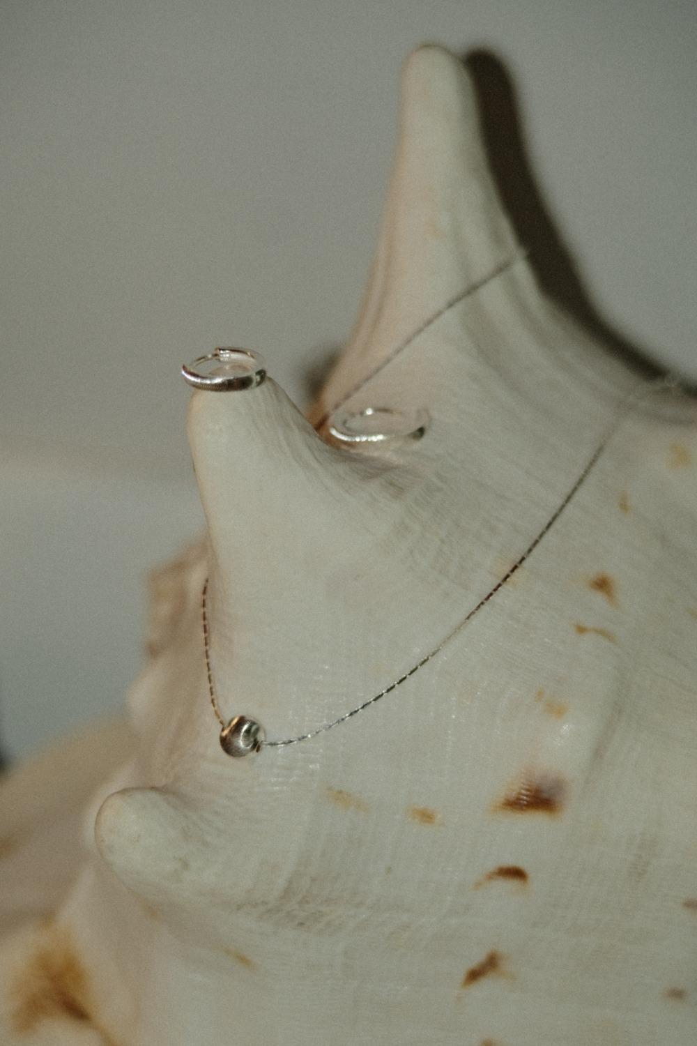 [당일 배송] 홀로그램 글로스 목걸이 & 귀걸이 세트